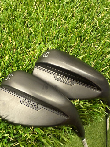 Ping S159 wedge set - 54 & 58 Z115 steel shafts(USED)
